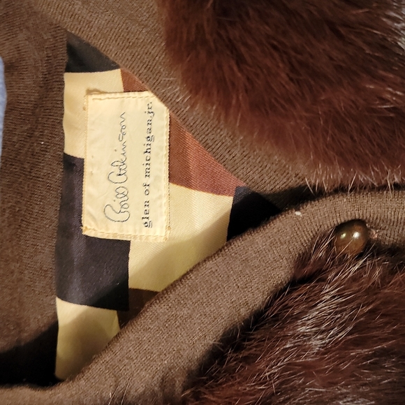 Vintage Bill Atkinson Glen Of Michigan Jr. Fur Jacket Brown Women's - Picture 11 of 14